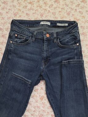 GUESS Dark Indigo Skinny Jeans - Mid Rise